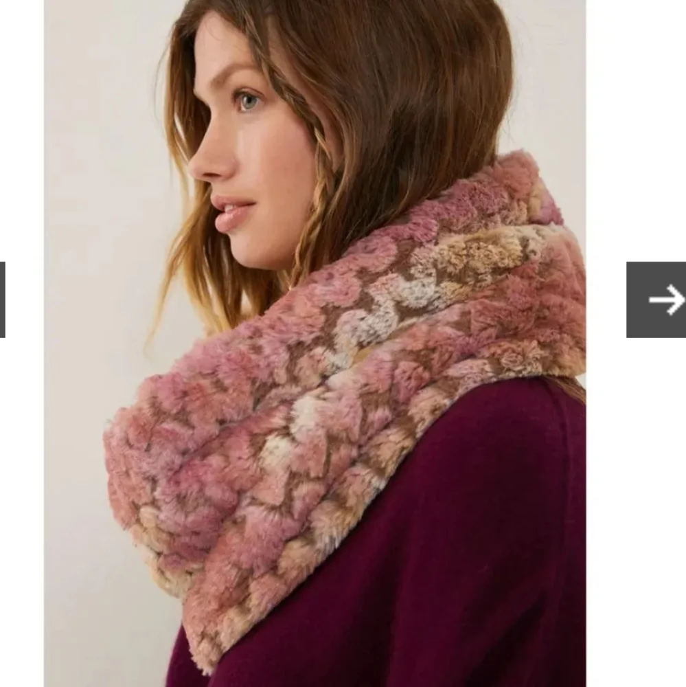 Anthropologie Remy  faux fur stole scarf - Picture 10 of 11